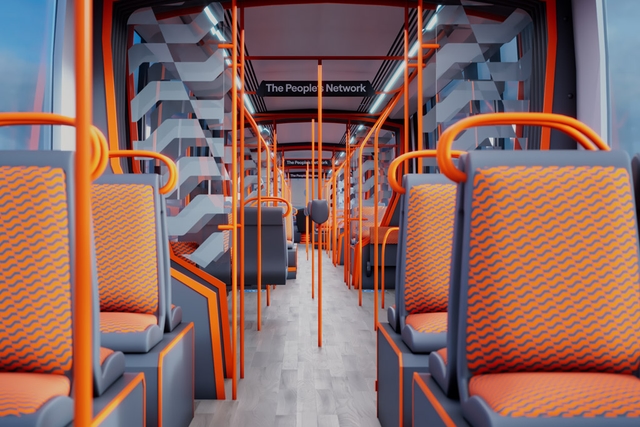 Picture of SYPN Tram interior.