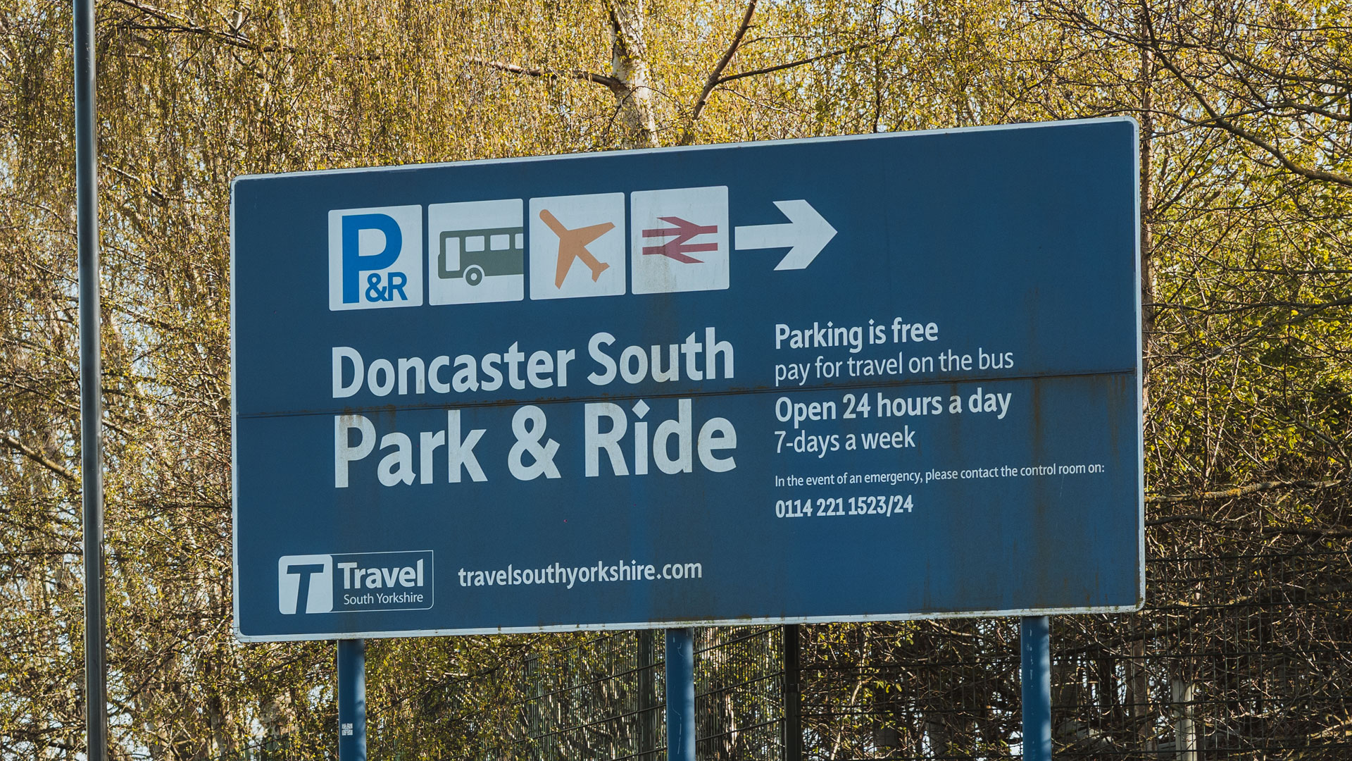 Image of Doncaster Park & Ride sign
